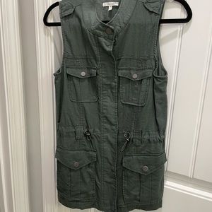 Olive green vest